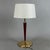 Brass Table Lamp with Wood and Fabric Shade, 1960s For Sale - Image 4 of 12