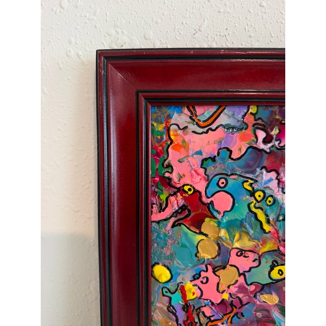 Serg Graff "Gallop, Little Horse!" Abstract Painting Framed Outsider Art Coa For Sale In Jacksonville, FL - Image 6 of 8