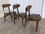Vintage Wooden Dining Chairs with Brown Leather Seats, 1970s, Set of 3 For Sale - Image 16 of 18