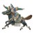 Antique Chinese Sancai Glazed Ceramic Roof Tile Equestrian Figure on Stand For Sale