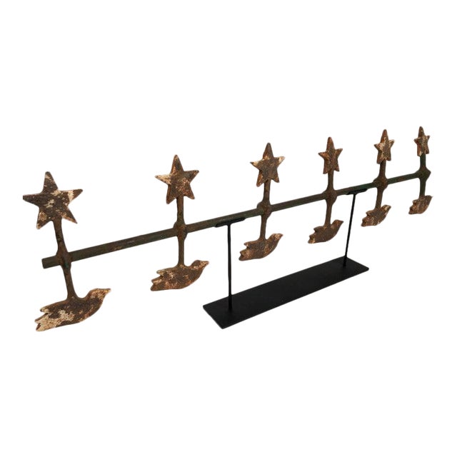 Antique Cast Iron Carnival Spinning Shooting Gallery Targets, Circa