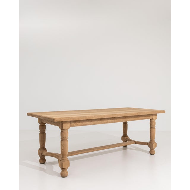 1970s Provençal-Style Oak Dining Table, French Rustic Design, France, Circa 1970 For Sale - Image 5 of 12