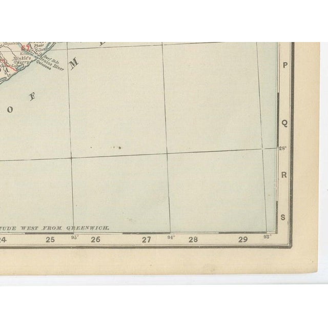 Antique Map of Texa The Lone Star State by Ran McNally, 1899 For Sale - Image 9 of 12