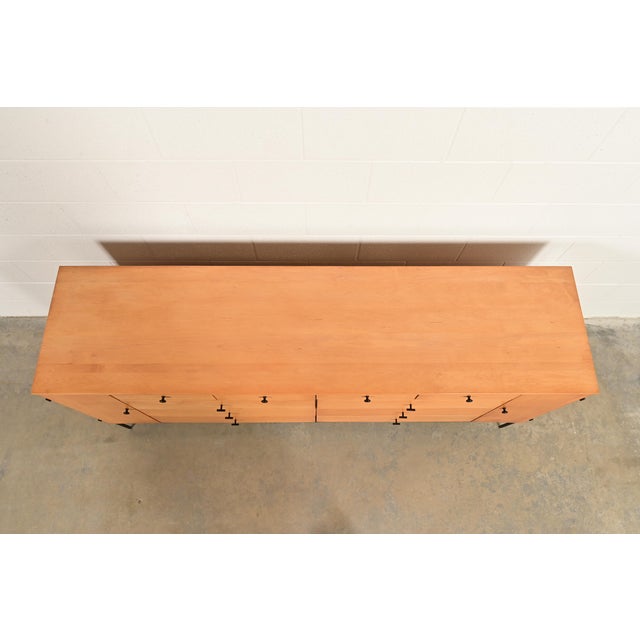 Paul McCobb Planner Group 20-Drawer Dresser or Credenza, Newly Refinished For Sale - Image 13 of 16