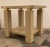 Original retail $4197 Judith Leiber for Theodore Alexander Beige Wood End Table, asymmetrical starburst design, brass...
