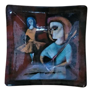 Polia Pillin Mid-Century Studio Pottery Plate