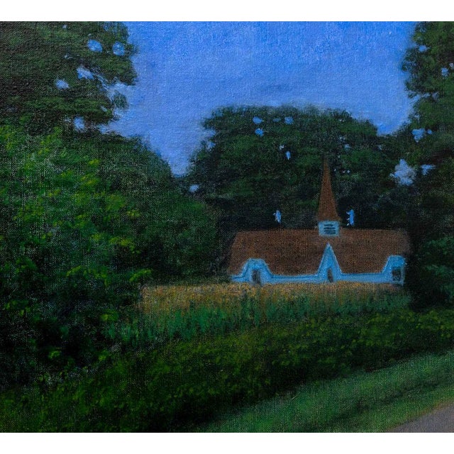 Contemporary Joseph Keiffer "Moonrise, Early Summer" Acrylic For Sale - Image 3 of 10