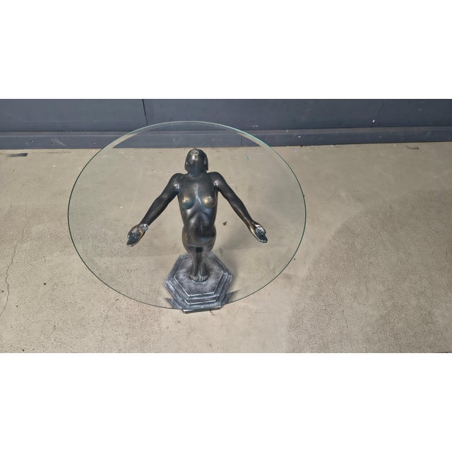 Vintage Art Deco Side Table, 1970s For Sale - Image 9 of 10