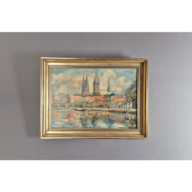 Otto Schulz Stradtmann, Lübeck, Oil Painting, 1920s, Framed For Sale - Image 16 of 17