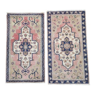 1970s Vintage Petite Turkish Rug - a Pair For Sale