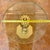 Vintage Hollywood Regency Gilt Pedestal Accent Table With Glass Top For Sale - Image 9 of 10