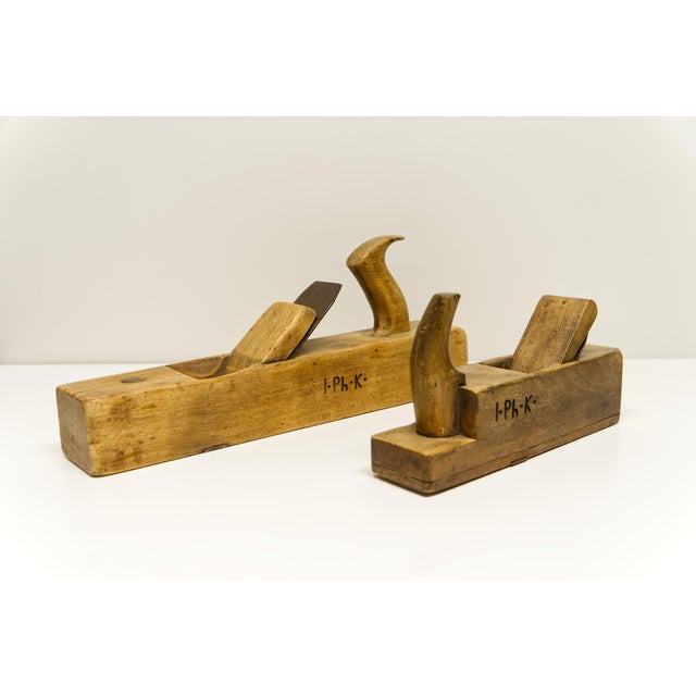Wood Antique Wood Hand Plane 10" Woodworker Tool For Sale - Image 7 of 7
