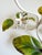 1950s Italian Toleware Hurricane Candle Holder With Lemon Tree Accents For Sale - Image 4 of 9