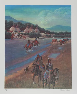 Rockwell Smith - Indian Camp on Little Wood River