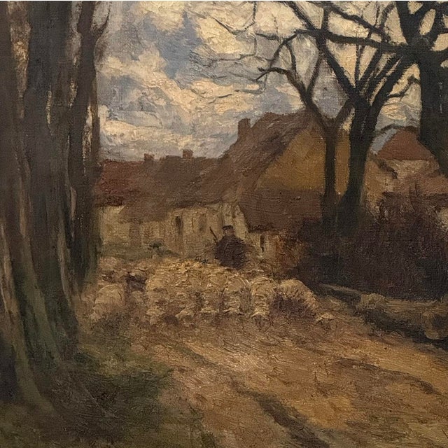 Late 19th Century Pastoral Oil Painting Signed j.b. François For Sale - Image 13 of 15