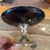 Early 20th Century Early 20th Century Newport Black Melamine Compote With Sterling Weighted Base For Sale - Image 5 of 6