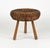 Beautiful midcentury round tripod stool or side table in wicker and wood by Tony Paul. Made in United States in the 1950s....