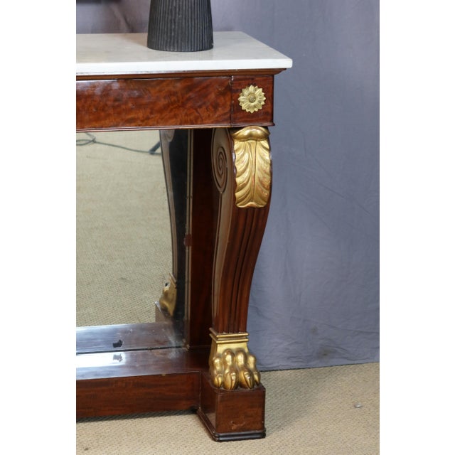 Maroon Large 19th Century Restoration Console For Sale - Image 8 of 13