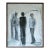 1979 Modernist 'Between Presences' Vintage Original Swedish Figurative Oil Painting, Framed For Sale