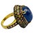 Bochic "Orient" Vintage Fancy Sapphire & Tanzanite Ring Set 18K Gold & Silver For Sale - Image 15 of 18
