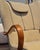 1940s Swedish Modern Wingback Chair with Leather Details, 1940s For Sale - Image 5 of 14