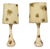 1950s American Modern, Atomic Age Table Lamps, Chalkware, Fiberglass - a Pair For Sale