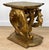Vintage Italian Rococo Gold Giltwood Acanthus Pedestal Side Table For Sale - Image 6 of 13