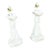 Mid 20th Century Hollywood Regency John Dickinson-Style Draped and Knotted Plaster Table Lamps - A Pair For Sale