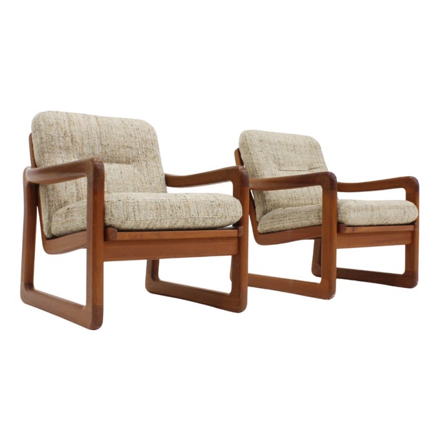 Mid-Century Modern Easy Chairs in Teak from Holstebro Möbelfabrik, 1960s, Set of 2 For Sale