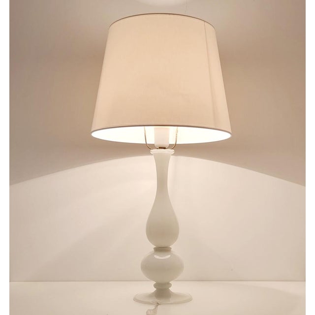 Large Mid-Century Murano Glass Table Lamp from Barovier & Toso, Italy, 1960s For Sale - Image 9 of 13
