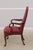 Queen Anne Pair of Hickory Chair Co Mahogany Queen Anne Upholstered Chairs For Sale - Image 3 of 17