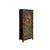 Tibetan Style Golden Dragon Graphic Tall Slim Narrow Storage Cabinet For Sale - Image 4 of 10