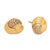 Contemporary Vintage Diamond 18k Yellow Gold Stud Earrings, A Pair For Sale - Image 3 of 7