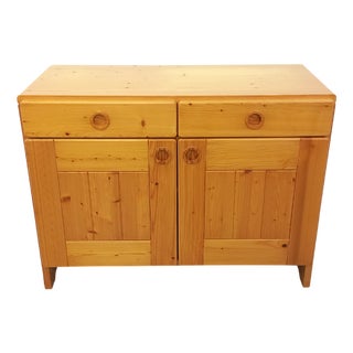 Vintage Pine Buffet by Charlotte Perriand for Les Arcs, 1960s For Sale