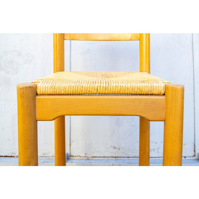 Straw Stools by Charlotte Perriand, 1970, Set of 4 For Sale - Image 11 of 14