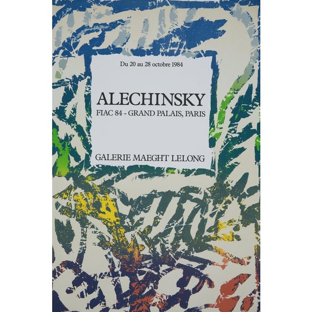Pierre Alechinsky (1927) FIAC 1984 Color Lithographic Poster On poster paper, 50 x 72 cm (approx. 20 x 28 inches) Printed...