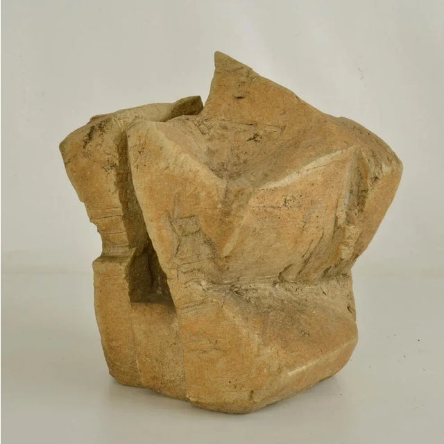Ceramic Brian Blow, Abstract Sand Colored Sculpture, 1970s, Ceramic For Sale - Image 7 of 12