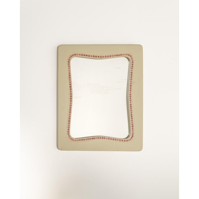 Cream Model S 122 Wall Mirror by Hans-Agne and Lisa Jakobsson, 1950s For Sale - Image 8 of 8
