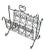 Black Iron French Victorian Magazine Firewood Rack Holder Kindle Dimensions: 15” width x 10” depth x 15” height