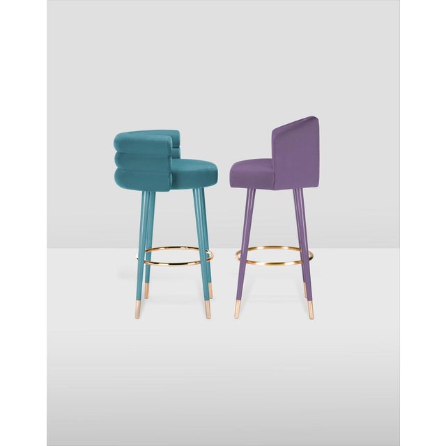 Marshmallow Bar Stool by Royal Stranger For Sale - Image 16 of 18