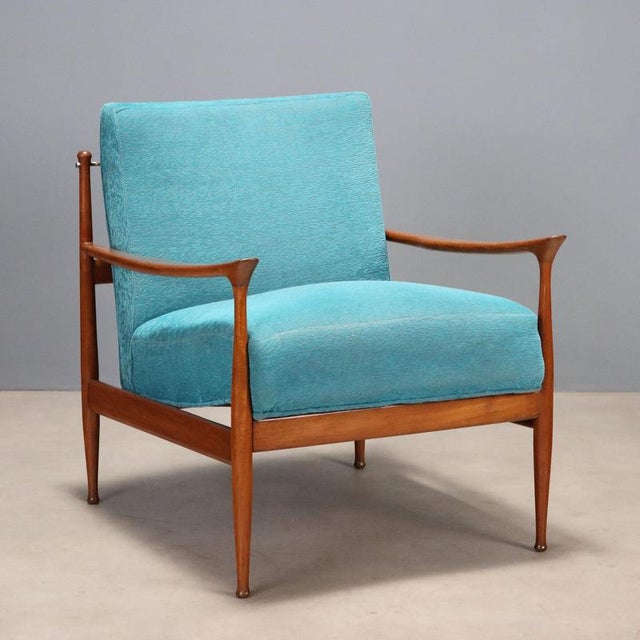 Vintage Teak Wood Armchair, 1960s For Sale - Image 11 of 11