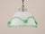 Antique Murano Glass Pendant Light Arsenic Jade Light Green Opaline For Sale - Image 4 of 14
