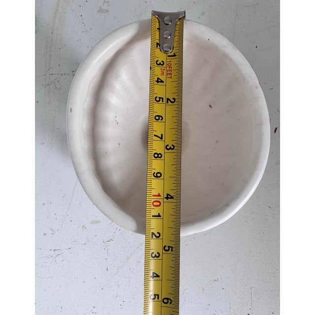 Vintage White Dual Cherub Pedestal Bowl For Sale - Image 12 of 12