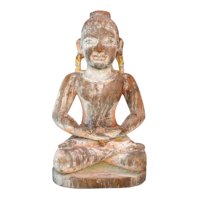Hill Tribe Antique Padmasana Buddha For Sale