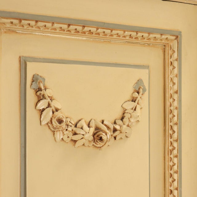 Neoclassical Style Wardrobe in Lacquered Cherry and Walnut For Sale - Image 8 of 13