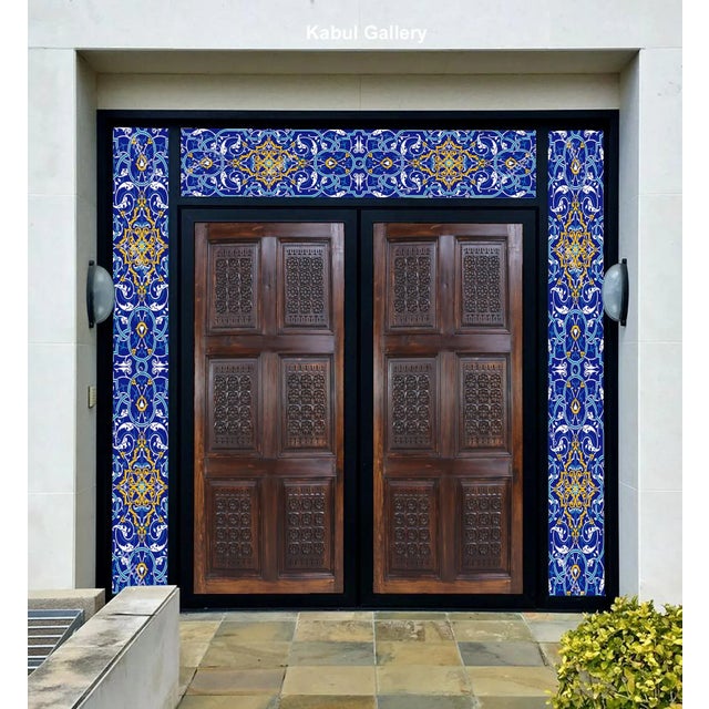 Excellent vintage solid wood handmade and hand -carved door room door sliding door barn gate made of solid cedar wood from...