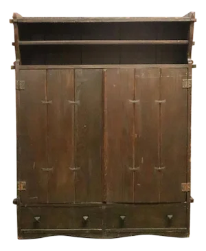 20th Century Early Arts & Crafts Oak Storage Cabinet
