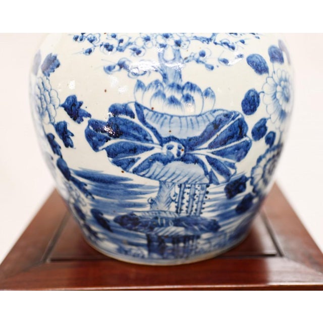 Chinese Blue and White Porcelain Urns Nanking Temple, Set of 2 For Sale - Image 3 of 7