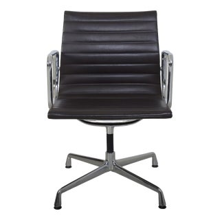 EA-108 Chair in Dark Brown Leather by Charles Eames, 2007 For Sale
