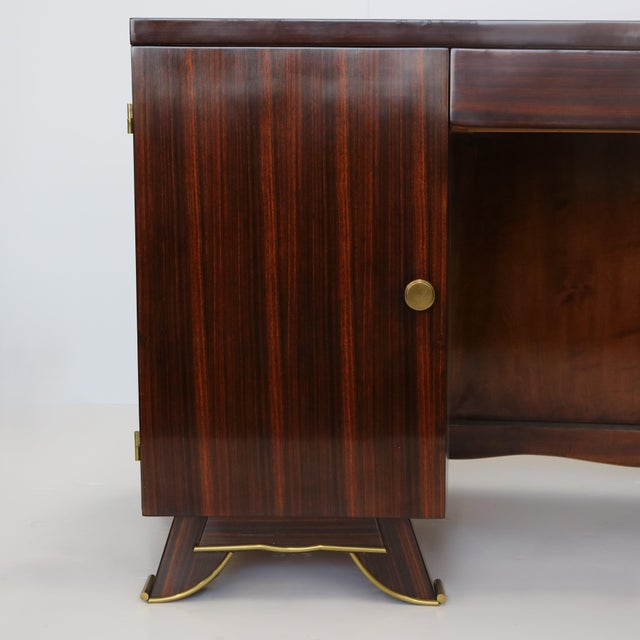 1940s Fine Art Deco Desk Attributed to Jules Leleu For Sale - Image 12 of 18